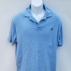 Polo Ralph Lauren Mens L Large Polo Shirt Blue